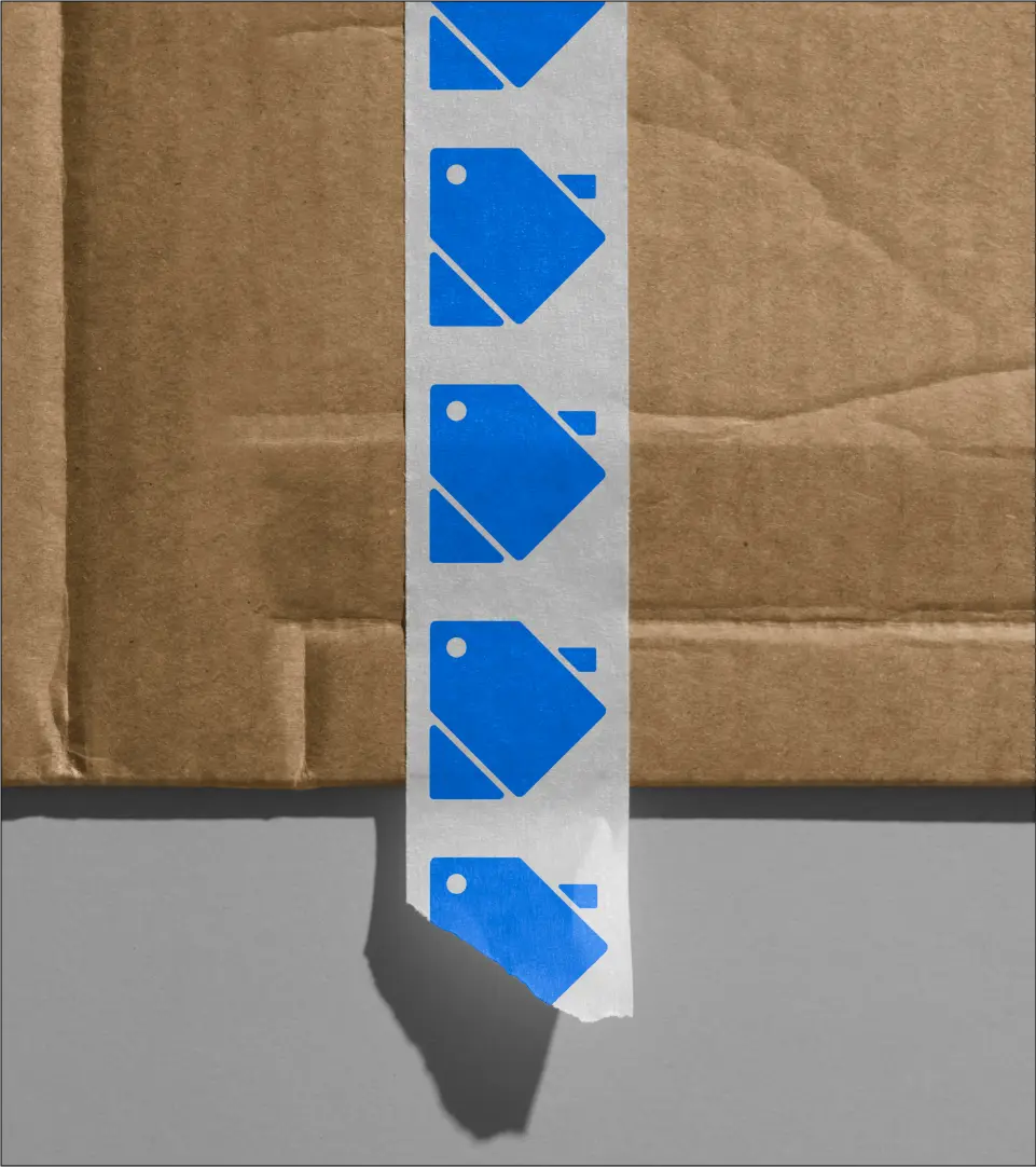 Cost Saver tape mockup