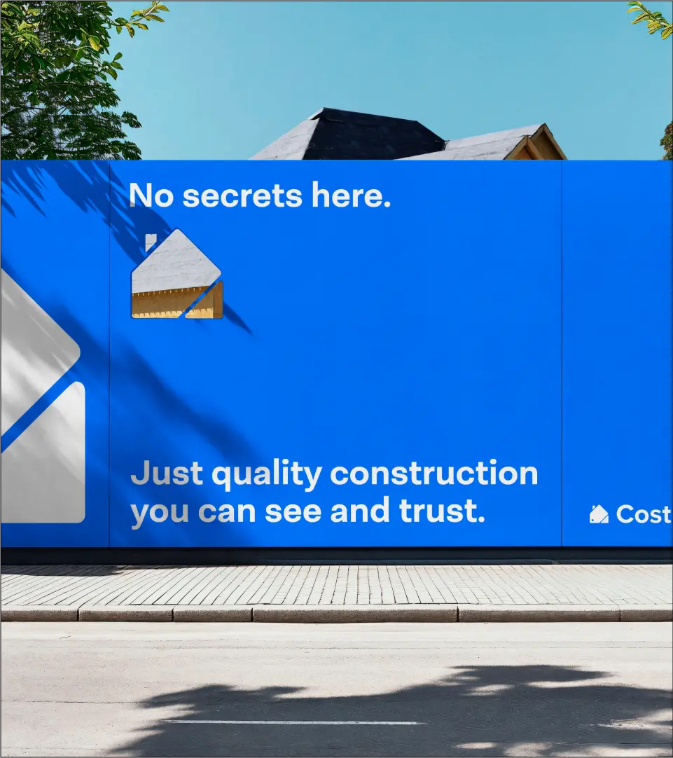 Cost Saver wall ad mockup