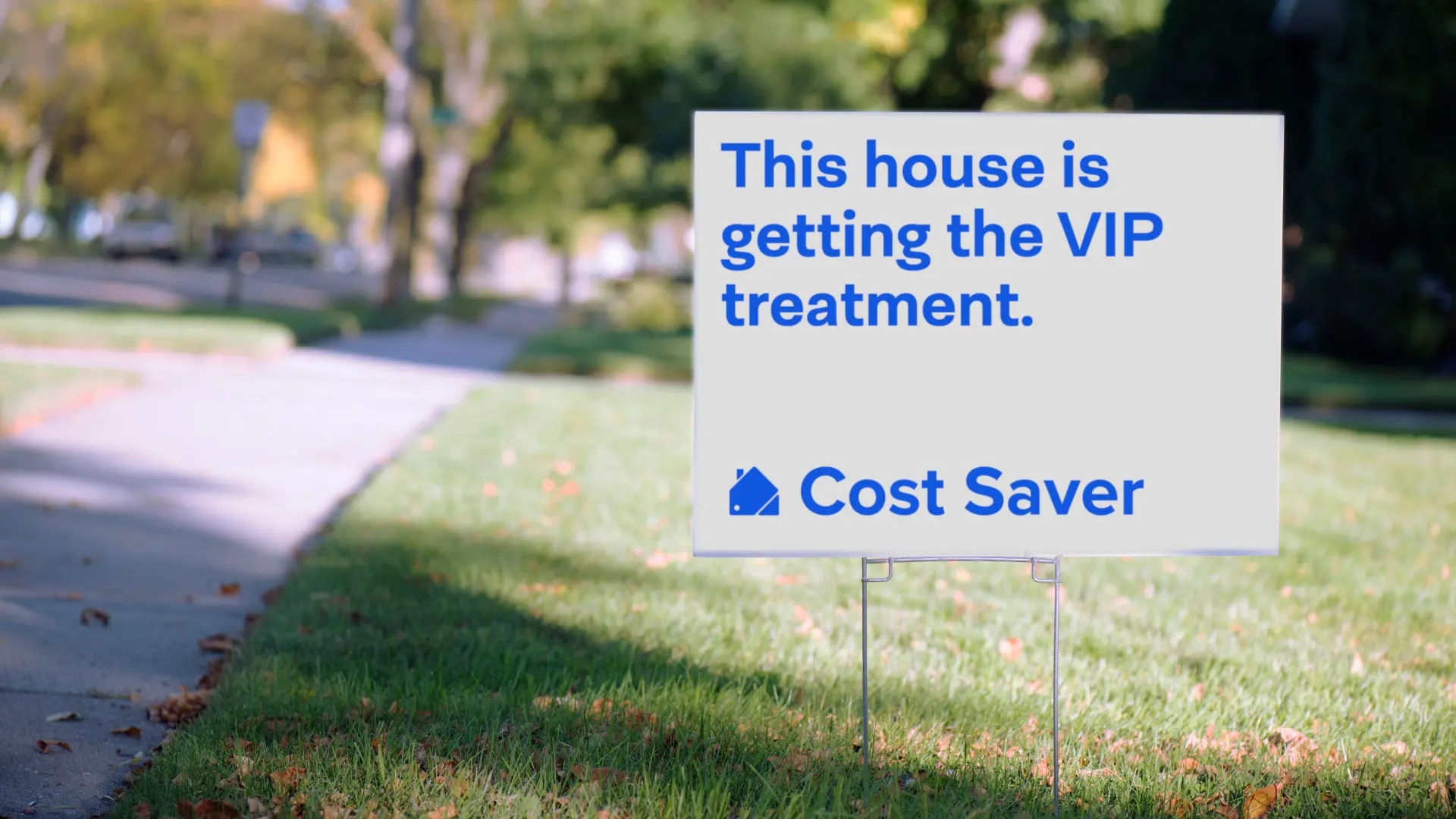 Cost Saver Yard Sign Mockup